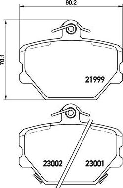 Brembo P 50 038 - Set placute frana,frana disc aaoparts.ro