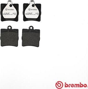 Brembo P 50 025 - Set placute frana,frana disc aaoparts.ro