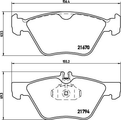 Brembo P 50 026 - Set placute frana,frana disc aaoparts.ro