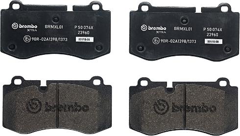 Brembo P 50 074X - Set placute frana,frana disc aaoparts.ro