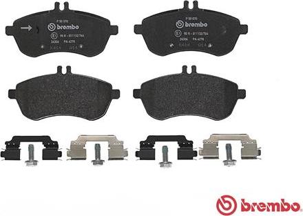 Brembo P 50 070 - Set placute frana,frana disc aaoparts.ro