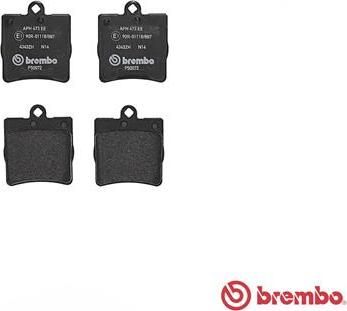 Brembo P 50 072 - Set placute frana,frana disc aaoparts.ro