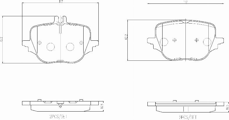 Brembo P50169N - Set placute frana,frana disc aaoparts.ro