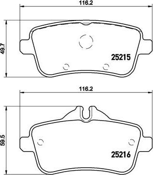 Brembo P 50 100 - Set placute frana,frana disc aaoparts.ro