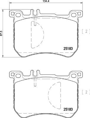 Brembo P 50 111 - Set placute frana,frana disc aaoparts.ro