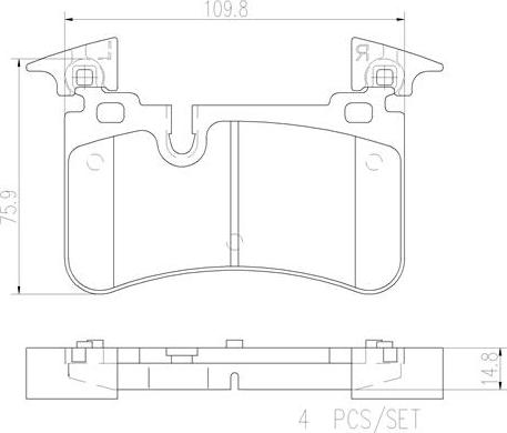 Brembo P50113N - Set placute frana,frana disc aaoparts.ro