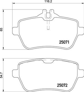 Brembo P 50 117 - Set placute frana,frana disc aaoparts.ro