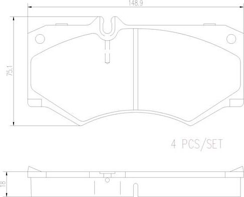 Brembo P50134N - Set placute frana,frana disc aaoparts.ro