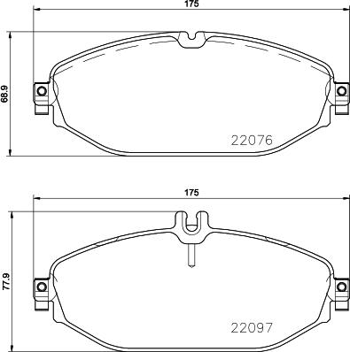 Brembo P 50 124 - Set placute frana,frana disc aaoparts.ro