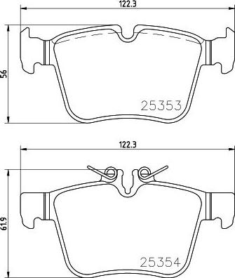 Brembo P 50 122 - Set placute frana,frana disc aaoparts.ro