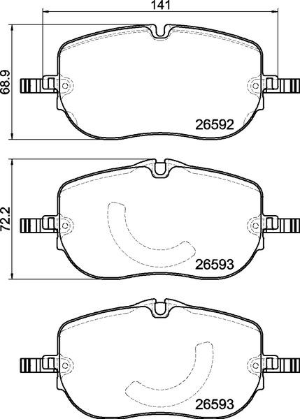 Brembo P 50 173 - Set placute frana,frana disc aaoparts.ro