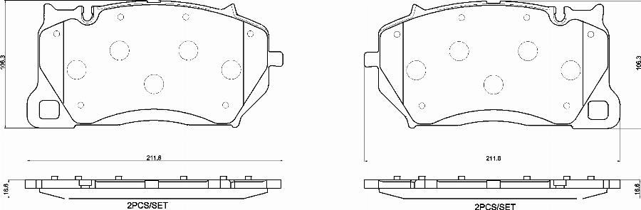 Brembo P 65 057 - Set placute frana,frana disc aaoparts.ro