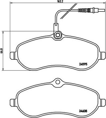 Brembo P 61 096 - Set placute frana,frana disc aaoparts.ro