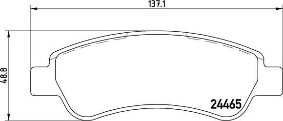 Brembo P 61 091 - Set placute frana,frana disc aaoparts.ro