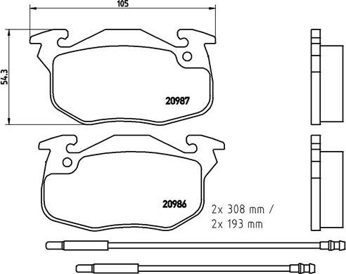 Brembo P 61 044 - Set placute frana,frana disc aaoparts.ro