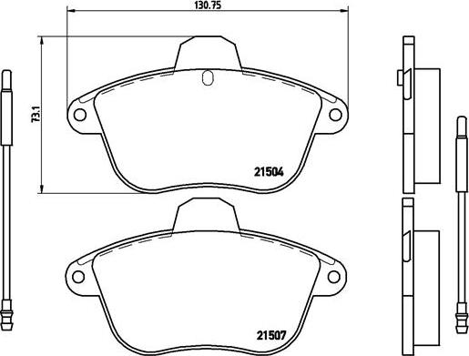 Brembo P 61 046 - Set placute frana,frana disc aaoparts.ro