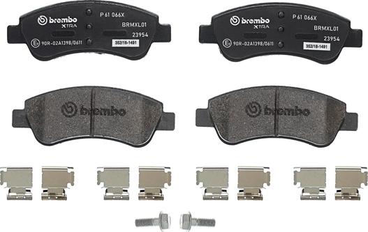 Brembo P 61 066X - Set placute frana,frana disc aaoparts.ro