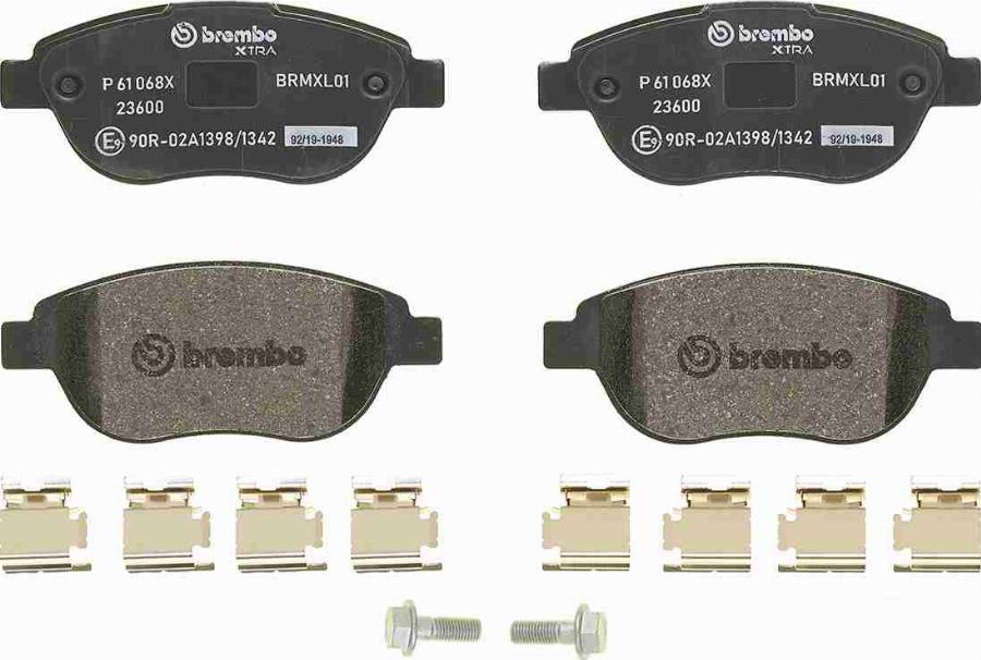 Brembo P 61 068X - Set placute frana,frana disc aaoparts.ro
