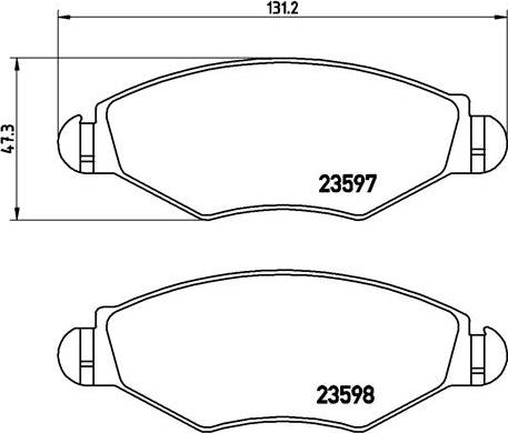 Brembo P 61 063 - Set placute frana,frana disc aaoparts.ro