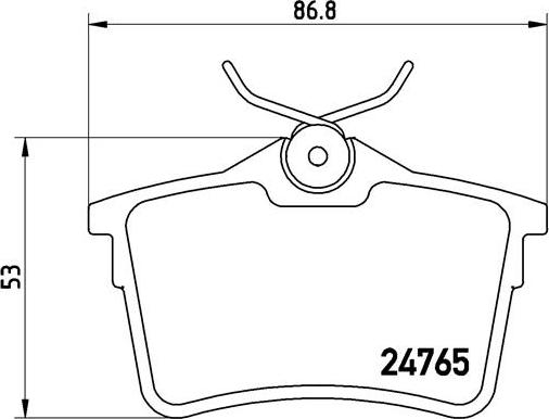 Brembo P 61 084 - Set placute frana,frana disc aaoparts.ro