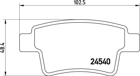 Brembo P 61 085 - Set placute frana,frana disc aaoparts.ro