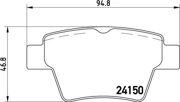 Brembo P 61 080 - Set placute frana,frana disc aaoparts.ro