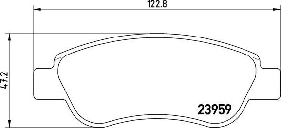 Brembo P 61 081 - Set placute frana,frana disc aaoparts.ro