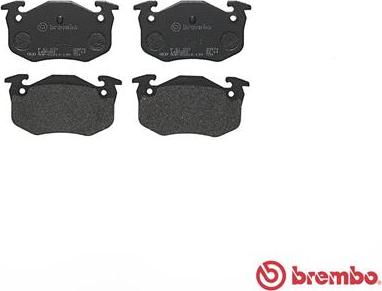 Brembo P 61 032 - Set placute frana,frana disc aaoparts.ro