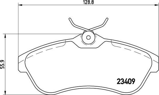 Brembo P 61 075 - Set placute frana,frana disc aaoparts.ro