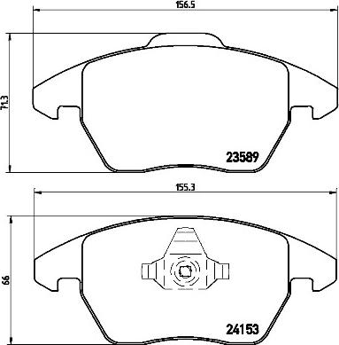 Brembo P 61 076 - Set placute frana,frana disc aaoparts.ro