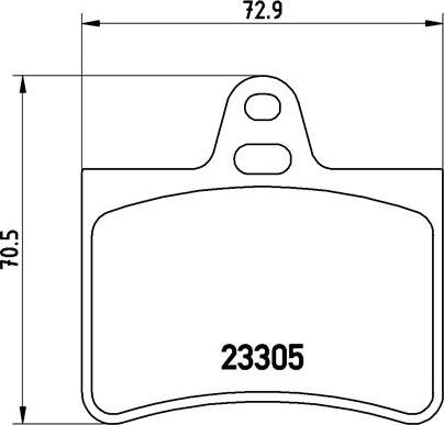 Brembo P 61 073 - Set placute frana,frana disc aaoparts.ro