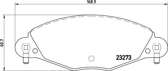 Brembo P 61 072 - Set placute frana,frana disc aaoparts.ro