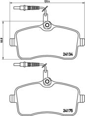 Brembo P 61 077 - Set placute frana,frana disc aaoparts.ro