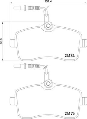 Brembo P 61 109 - Set placute frana,frana disc aaoparts.ro