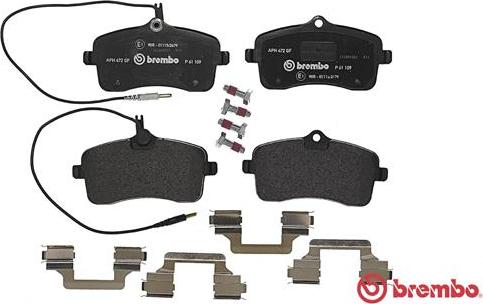 Brembo P 61 109 - Set placute frana,frana disc aaoparts.ro