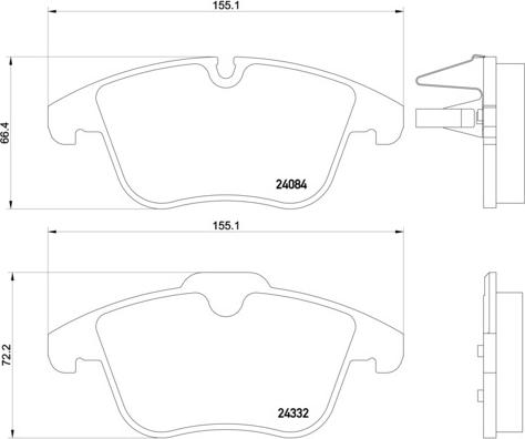 Brembo P 61 106 - Set placute frana,frana disc aaoparts.ro