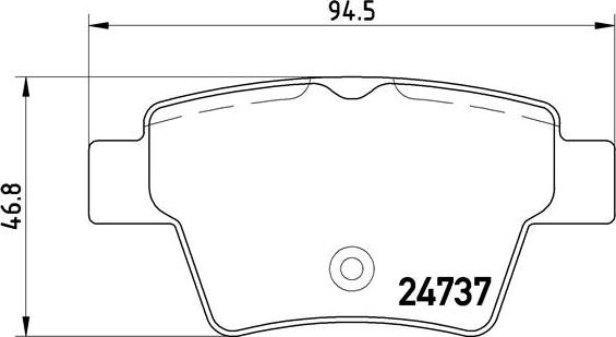 Brembo P 61 100 - Set placute frana,frana disc aaoparts.ro