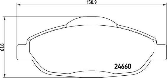 Brembo P 61 101 - Set placute frana,frana disc aaoparts.ro