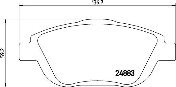 Brembo P 61 103 - Set placute frana,frana disc aaoparts.ro