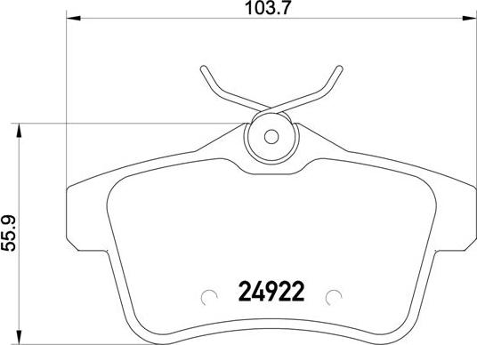 Brembo P 61 114 - Set placute frana,frana disc aaoparts.ro