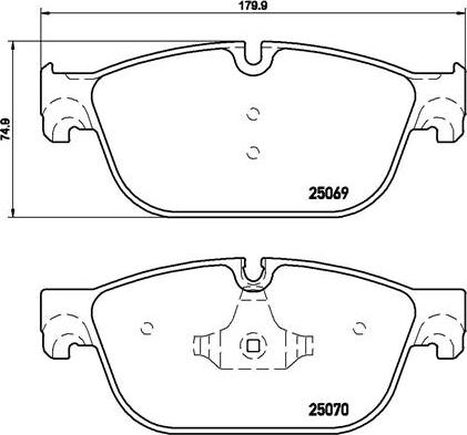 Brembo P 61 115 - Set placute frana,frana disc aaoparts.ro