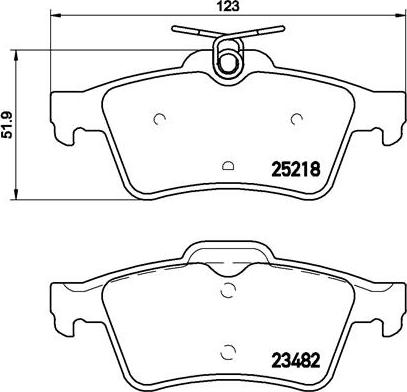 Brembo P 61 110 - Set placute frana,frana disc aaoparts.ro