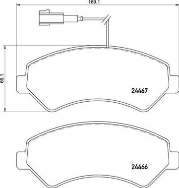 Brembo P 61 118 - Set placute frana,frana disc aaoparts.ro