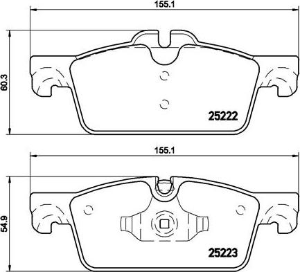 Brembo P 61 112 - Set placute frana,frana disc aaoparts.ro