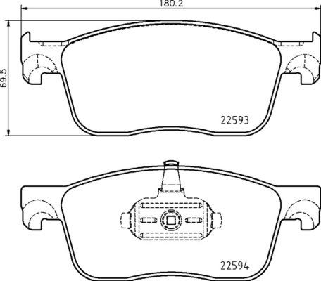 Brembo P 61 134 - Set placute frana,frana disc aaoparts.ro