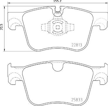 Brembo P 61 135 - Set placute frana,frana disc aaoparts.ro