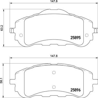 Brembo P 61 120 - Set placute frana,frana disc aaoparts.ro