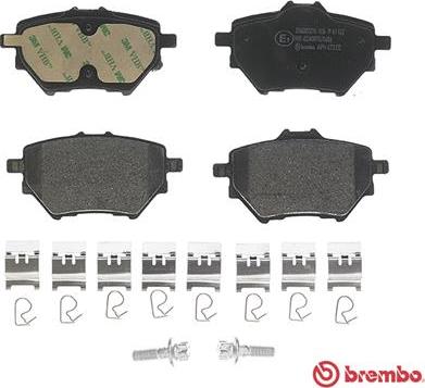 Brembo P 61 122 - Set placute frana,frana disc aaoparts.ro