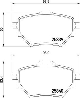 Brembo P 61 122 - Set placute frana,frana disc aaoparts.ro