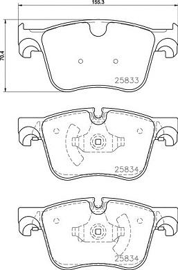 Brembo P 61 127 - Set placute frana,frana disc aaoparts.ro